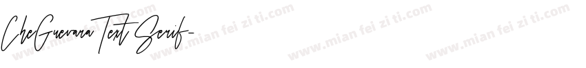 CheGuevara Text Serif字体转换